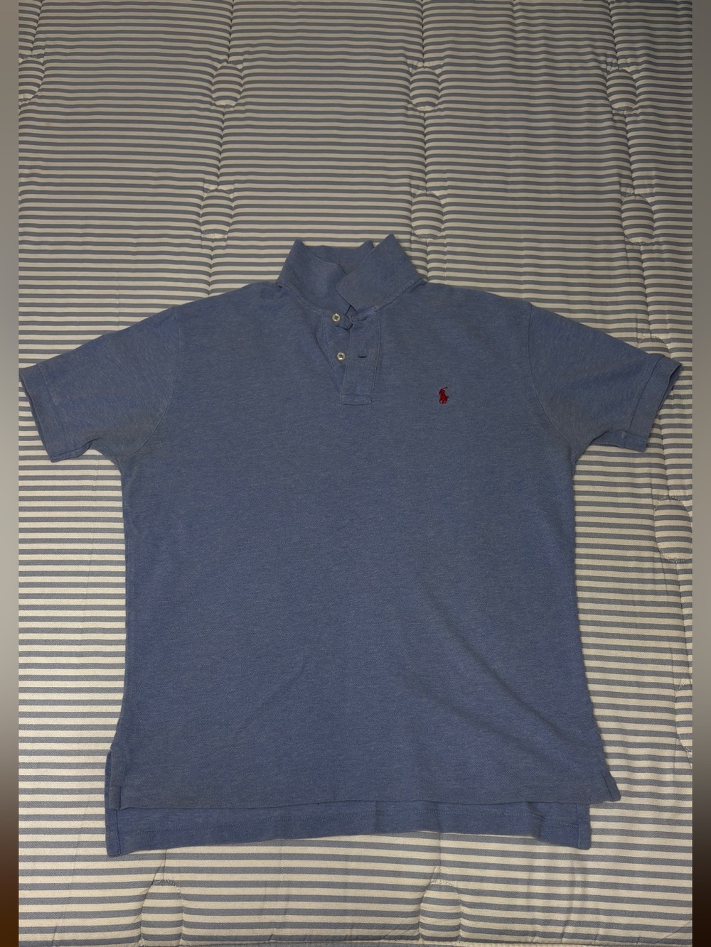 Ralph Lauren Heather Blue Polo with Red Pony
